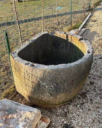 Piletta lavatoio in pietra rosso Verona