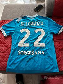 SSC Napoli Maglia Gara autografata Di Lorenzo Orig