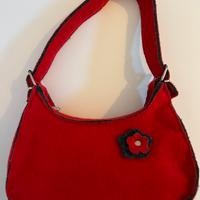 Borsetta in feltro rosso