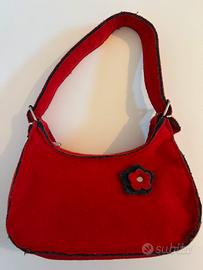 Borsetta in feltro rosso