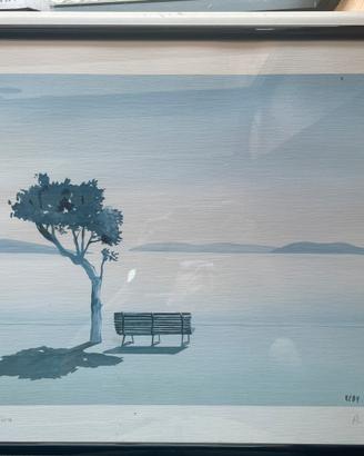 Quadro vintage “Lago Maggiore”  anni ‘80