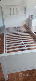 Letto singolo ikea Sultan 90x200 +  materasso