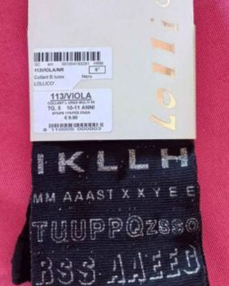 Collant nero bambina