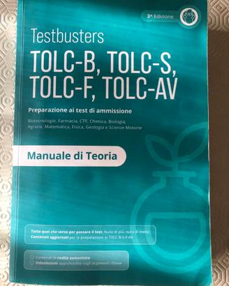 Testbusters Tolc B-S-F-AV Manuale di teoria 3 ediz