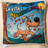 Cuscino per amanti dei cani