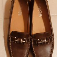 Scarpe Geox respira in pelle marrone