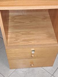 Cassettiera sotto scrivania con rotelle