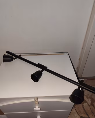 lampadario plafoniera 3 faretti lineare applique 