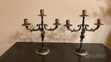 CANDELABRI DECORATI A MANO
