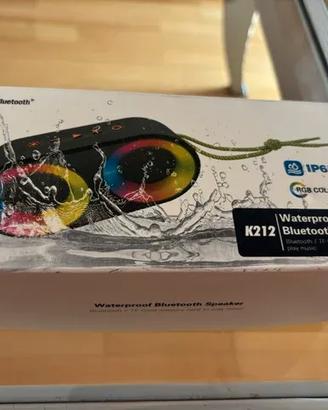 Cassa Bluetooth K212 Waterproof RGB Nuova