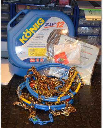 Catene da neve KÖNING   ZIP  12  MAI USATE