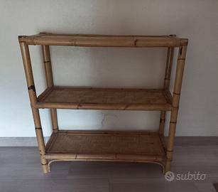 Étagère libreria a 3 ripiani in bamboo 