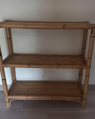 Étagère libreria a 3 ripiani in bamboo 