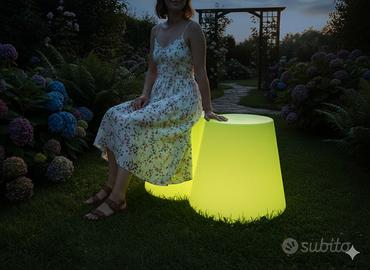 Seduta luminosa di Design Giardino Terrazzo Panca