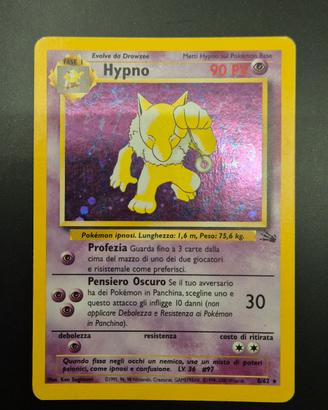 Hypno 8 HOLO Foil 8/62 fossil unlimited Pokemon 