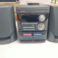 Stereo con CD e cassette 