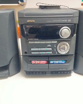 Stereo con CD e cassette 