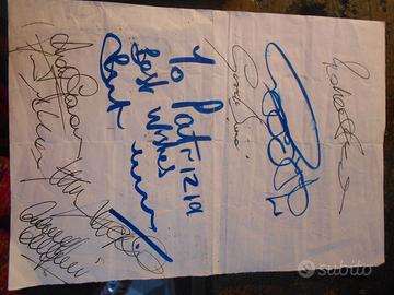 Autografi Nazionale Scozia - Italia '90