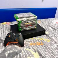 Xbox one x 1tb,con giochi e controller