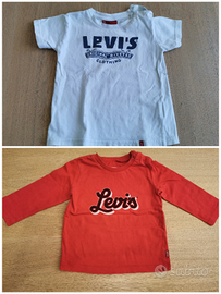 T-shirt e jeans Levis 9 mesi 74cm e 18 mesi 86cm