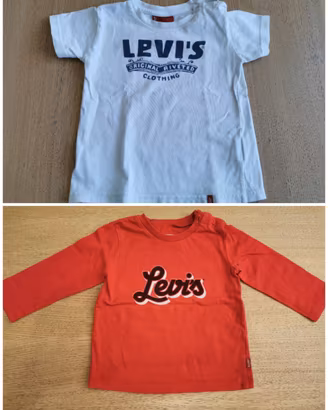 T-shirt e jeans Levis 9 mesi 74cm e 18 mesi 86cm