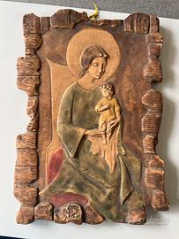 Capoletto Gesù Bambino in ceramica vintage