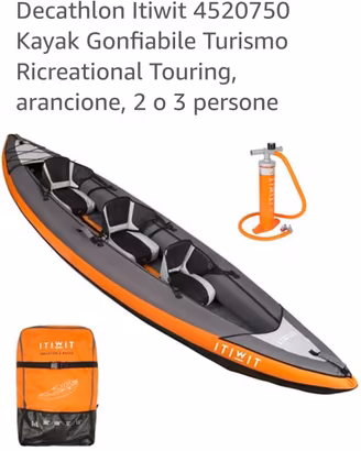 kayak  itiwit 3 posti come nuovo