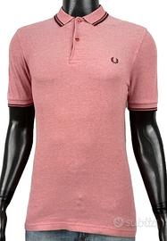 Fred Perry Polo Uomo Taglia S Slim Fit Cotone rosa