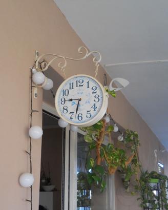 OROLOGI DOPPIA FACCIA  CON STAFFA STILE FERROVIA