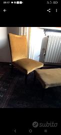 Poltrona con pouf