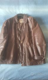 Giubbino Giacca in Pelle Vera Uomo Action Leather