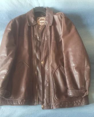 Giubbino Giacca in Pelle Vera Uomo Action Leather