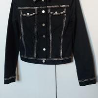 Completo brand Motivi Jeans nero con luccichini