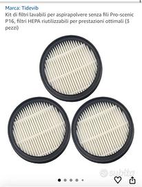 3 Filtri hepa per aspirapolvere p16 proscenic