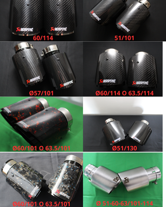 TERMINALI AUTO DI SCARICO AKRAPOVIC