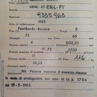 Motore mercury 80 cv erl-pt 2 tempi gambo lungo