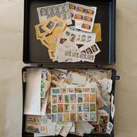 Francobolli mondiali su frammento