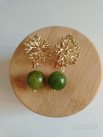 Orecchini verde acido