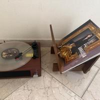 Giradischi con supporto per vinili