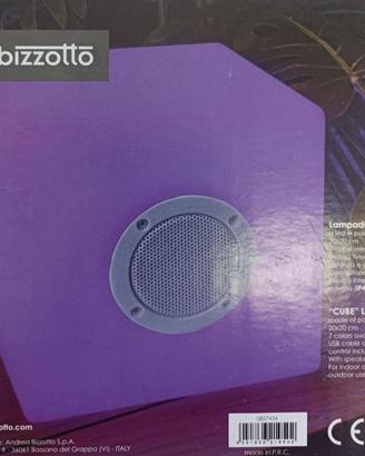 lampada cubo cassa bluetooth