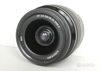 Obiettivo Sony 18-55 mm SAM II  fotocamera A-mount