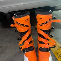 stivali motocross ONeal Rider Boat MX Boots Orange