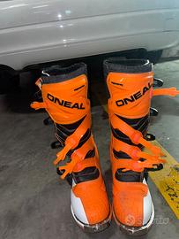 stivali motocross ONeal Rider Boat MX Boots Orange