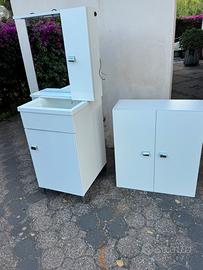 Set mobiletti per bagno e pila per lavare