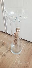 Vaso in vetro placcato argento