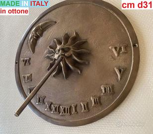 Meridiana da giardino in ottone brunito Ø 31.3 cm
