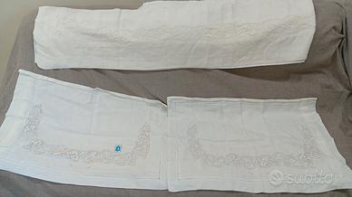 lenzuola matrimoniali sopra e feder Lino e Burano 