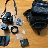 Reflex Canon 4000D + 2 obiettivi + accessori vari