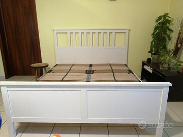 LETTO MATRIMONIALE IKEA HEMNES CON DOGHE 