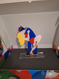 marco lodola, statuetta in plexiglass marinaio 